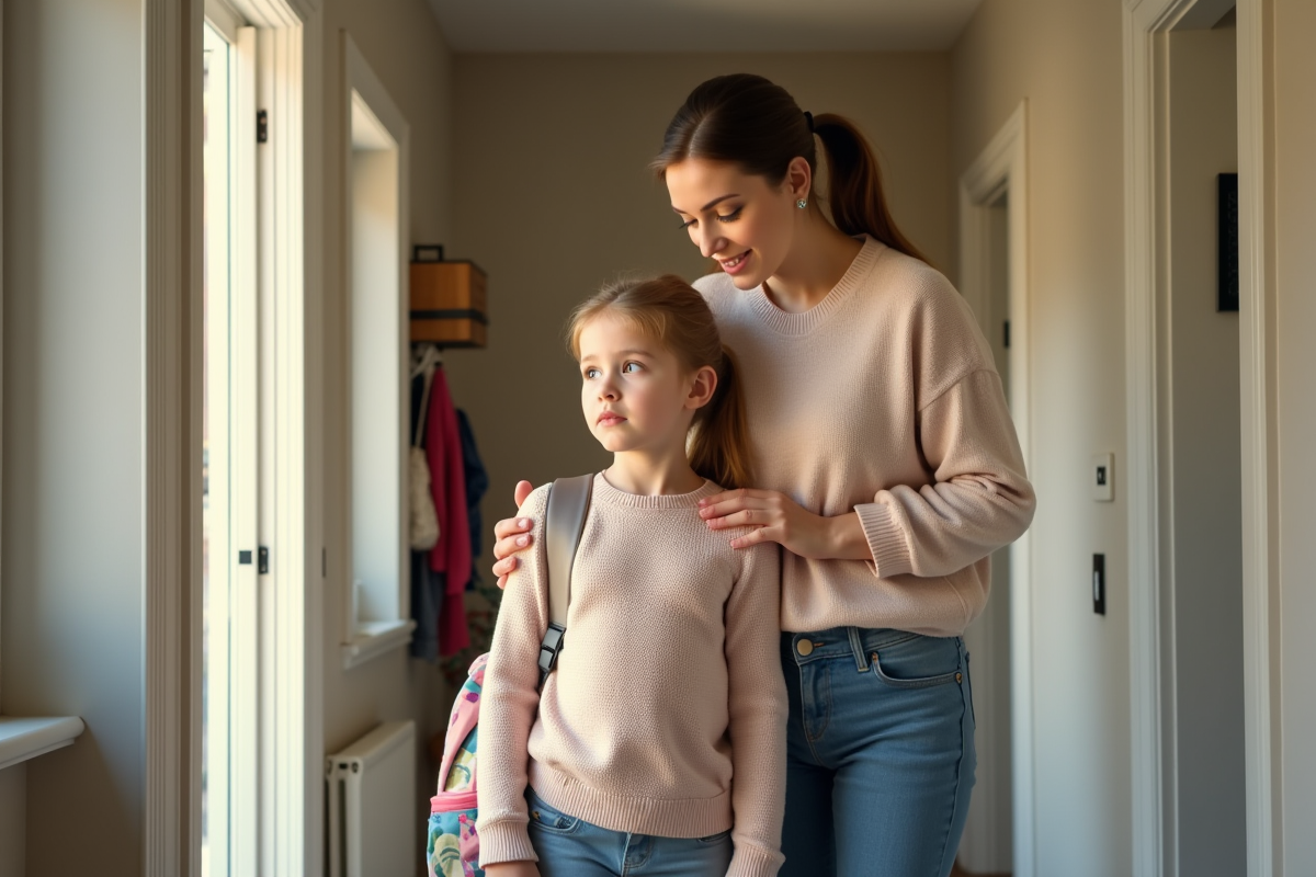 Mère et fille dans l